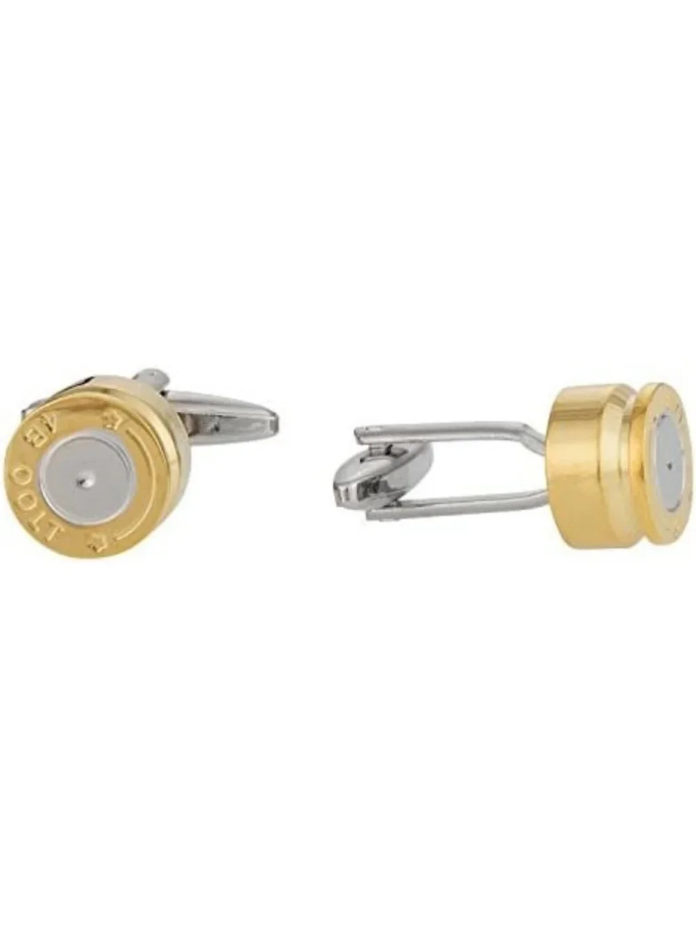 Unique Spent Bullet Casing Cufflinks in Jewelry Box | Stylish Men's Wedding